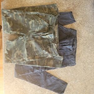 American Eagle Outfitters Camouflage and Gray Jeggings